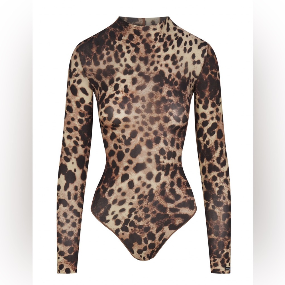 Skims x Dolce&Gabanna Milky Sheer Mockneck Bodysuit